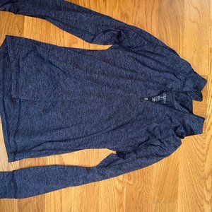Blue Workout 3/4 Zip - S